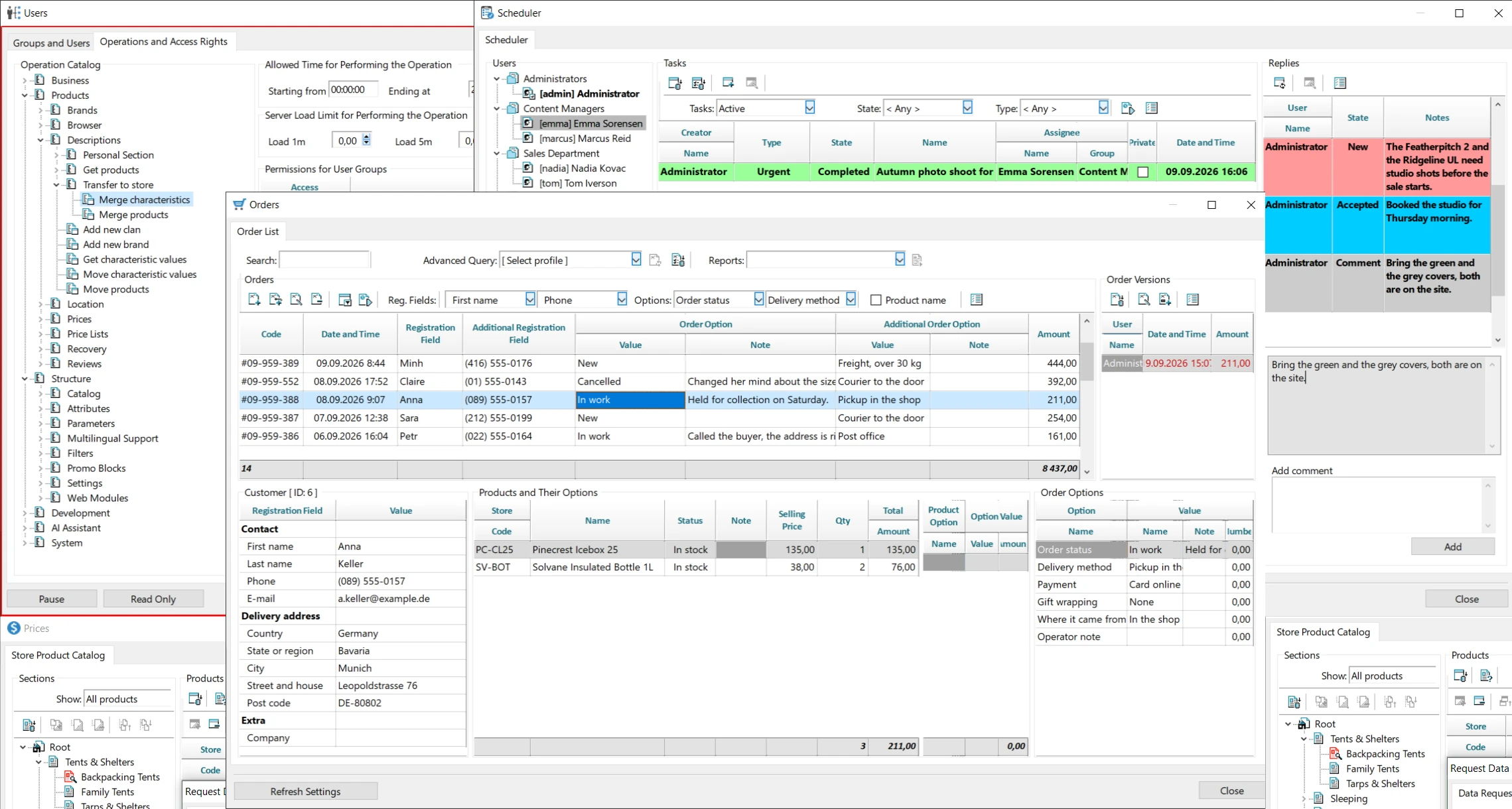 Work organization for employees — by tasks and by roles